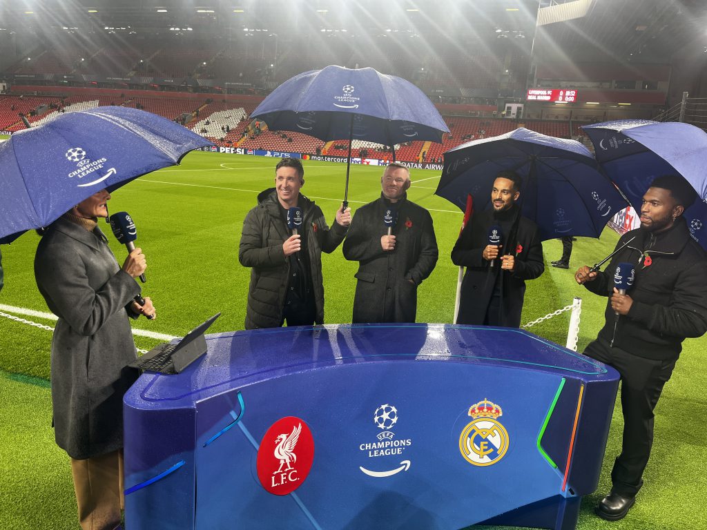 Pitch-side broadcast work